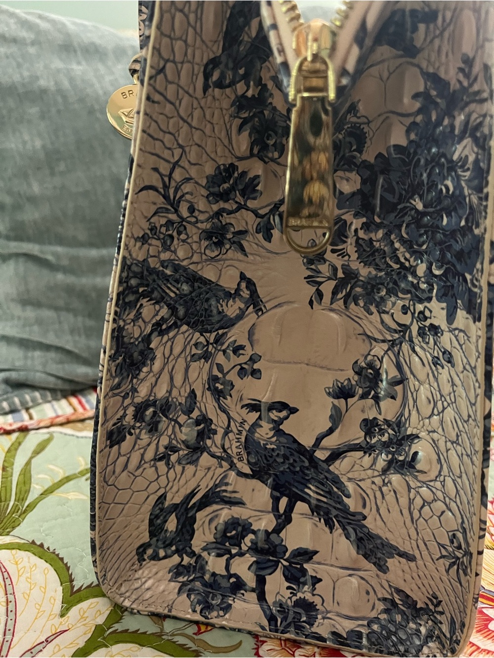 Brahmin Satchel in Songbird - Picture 7 of 8